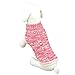 HP95 Hot! Fashion Knitted Sweater Twist Design Pet Puppy Knit Clothes (M, Rose)