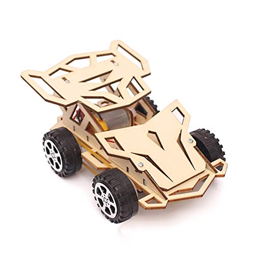 image for bromrefulgenc DIY Model Intelligence Toy Kit,DIY 4 Wheel Assembling Ca
