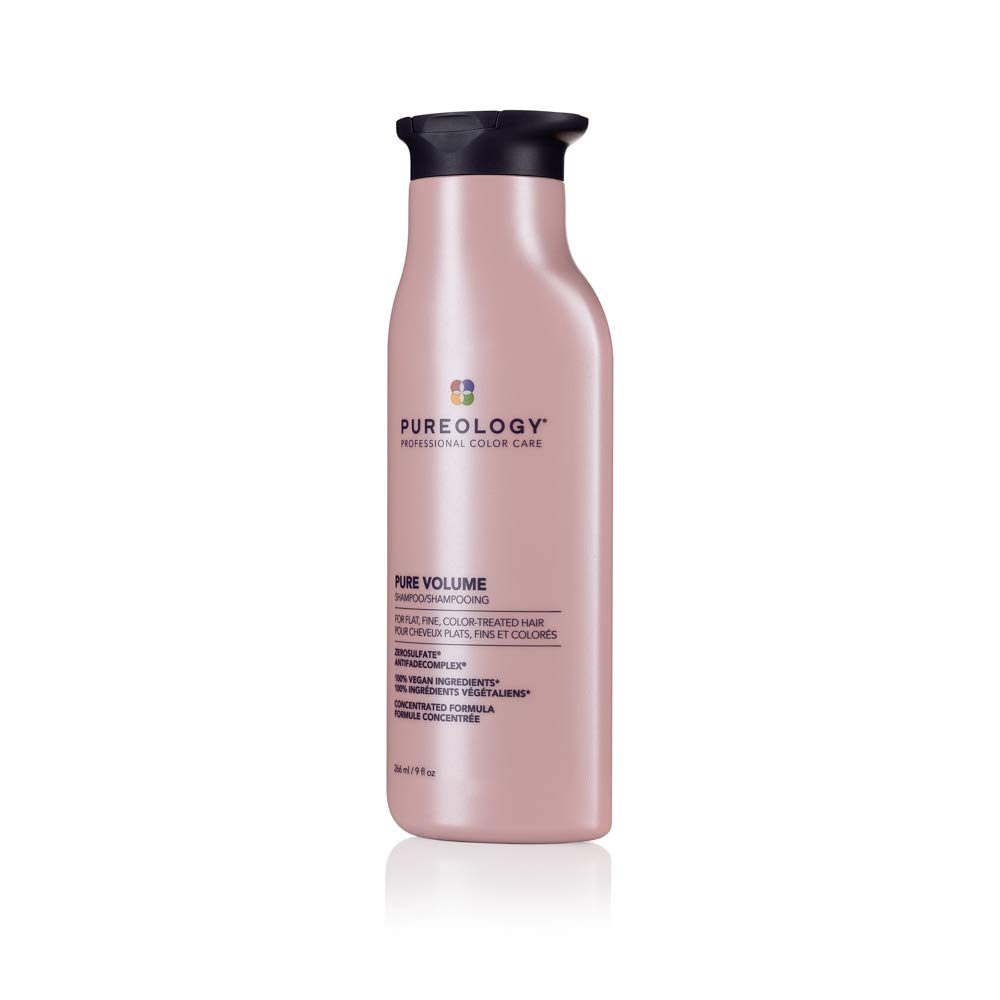 Pureology Pure Volume Shampoo | For Flat, Fine, Color-Treated Hair | Adds Lightweight Volume | Sulfate-Free | Vegan | Updated Packaging | 9 Fl. Oz: Premium Beauty