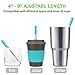 TECVINCI Portable Stainless Steel Straw, Telescopic, More Convenient, Real Simple, Stainless Steel and Reusable Drinking Straw with Case Holder & Cleaning Brush for Travel, Household, Office-Sliver