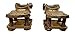 Ter-Mex TM10-2X Top Post Battery Terminals Solid Brass Cable Ends 3-Way Heavy Duty 4 Screw (Pack of 2)