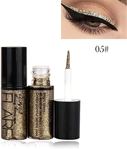 Amazon Co Jp Cyfc 女性顔料シルバーローズゴールドリキッドグリッターアイライナー格安メイクアップ美容のための専門の新シャイニー アイライナー化粧品 Color 05 ホーム キッチン