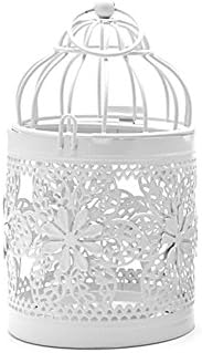 YXTech Vintage Tealight Candlestick Holder Hanging Bird Cage Lantern