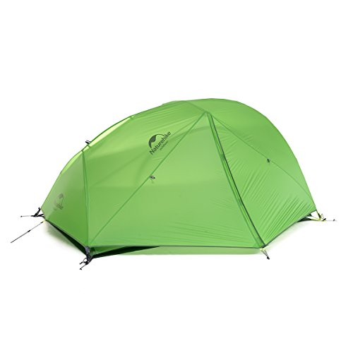 Naturehike Tent Star-River Double Layer Ultralight 2 Person Backpacking Tent Waterproof Hiking Tent (Green)