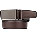 Belt for Men, Genuine Leather Ratchet Dress Comfort Belt with Slide Click Buckle, Trim to Fit (28