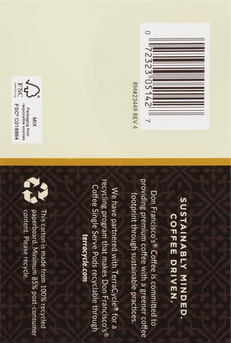 DON FRANCISCO’S HAZELNUT FLAVORED K-CUP, CINNAMON, 12 COUNT