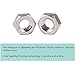 RuoFeng Stainless Steel Hex Nut Pack of 50 (M6)