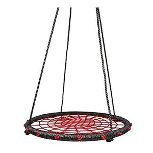 100cm Ronde Tuin Hangstoel Buitenschommel Nylon net Touw Kinderschommel