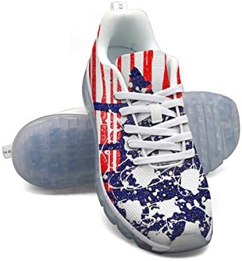ORORFKKF American Flag United States Flag Womens Running Shoe