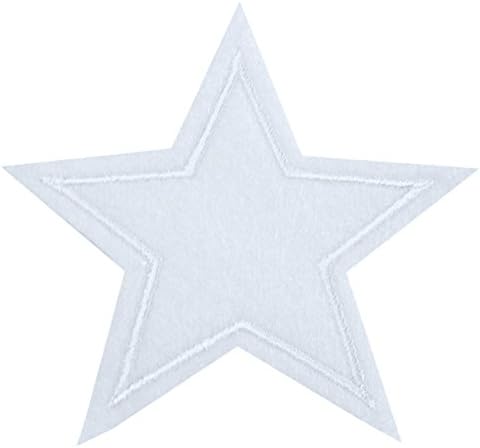 3 Pcs/Set Star Applique Clothing Embroidery Patch Fabric Sticker Iron On Sew On Patch Craft Sewing Repair Embroidered 6 Colors