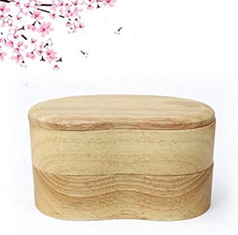 SKNSM Kids Wooden Japanese-style Student Insulated Lunch Box(Fourth) for school