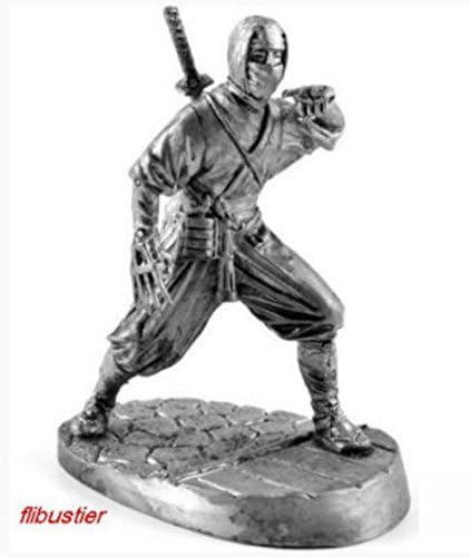Tin Figures Historical Japan Ninja in Kimono with Sword 15TH Cent. 54MM 1/32 SA9