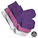 SmartKnitKIDS Seamless Sensitivity Socks, X-Large, Pink/Purple/White - 6 Pack - Made in USA