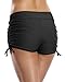 Attraco Women's Solid Sport Swim Shorts Bikini Bottom Swimsuit Swimwear Tie Side