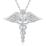 Bolelis Sterling-Silver Angel Rod of Asclepius