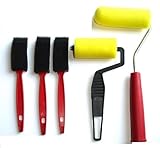 Set Of 5 FOAM Sponge Paint Rollers Art Craft Wall Painting Brush