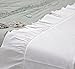 Queen's House White Ruffles Bed Sheet Set Cotton 4-Piece King Size-Style G