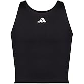 adidas Girls' Moisture-wicking Compression Tank Sports Bra