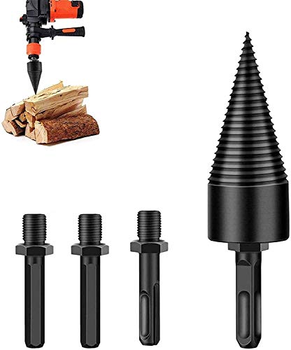 42mm Holzspalter Bohrer, Spaltholzkegel Holzspalterbohre, Kegelspalte, Holzspalter Schraube Kegel, Brennholzspalter…