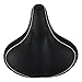 Faswin Bike Seat Bicycle Suspension Wide Cruiser Saddle, Cruiser Gel, Bike Saddle Cushion, Black