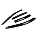 Auto Dynasty 4Pcs Tape-On Window Vent Visor Deflector Rain Guard Compatible with Chevy Malibu 2008-2012, Acrylic