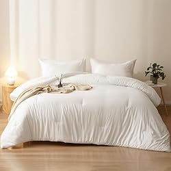 PHF Queen Comforter Set, 3 Pieces Soft Lightweight