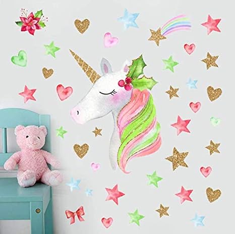 Ameublement Et Decoration Decoration De La Maison Clube92 Com Br Blanc Licorne Stickers Muraux Licorne Autocollant Stickers Pour Chambre Bebe Chambre Enfant Chambre Pepiniere Des Filles De Decoration