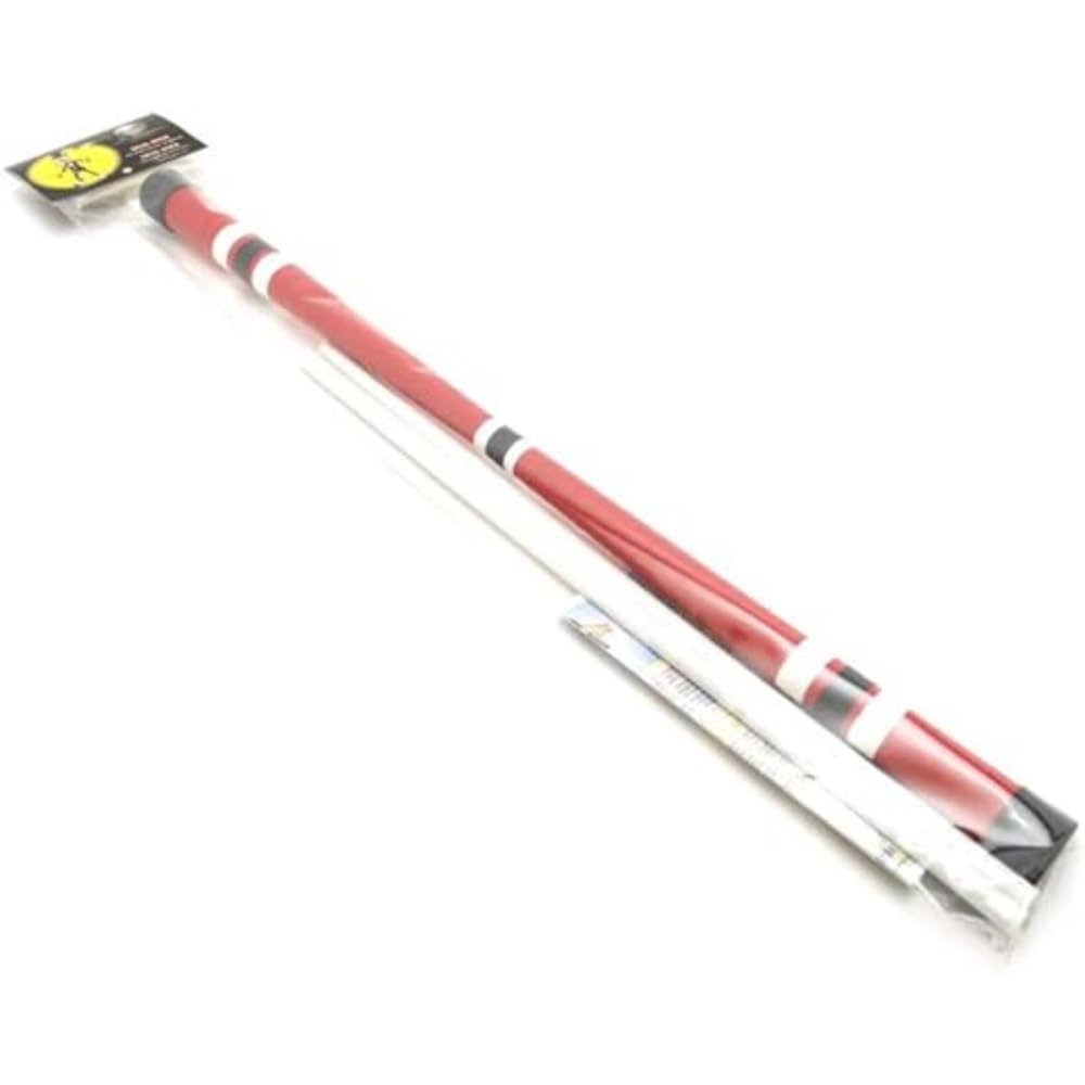 Mister Babache - Blister pack containing a Devil's stick, a pair of wands and instructions for use, MBBLJBD_GRouge