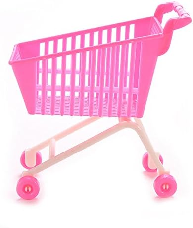 keepaningup 1 Piece Shopping Cart for Barbie Classic Shopping Trolley Toy