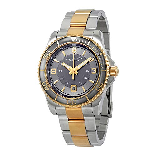Victorinox Maverick Grey Dial Two-Tone Mens Watch 241825