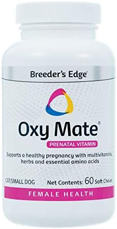 Revival Animal Health Breeder’s Edge Oxy Mate- Prenatal Supplement- for Small Dogs & Cats- 60ct Soft Chews