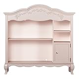 Evolur Aurora Hutch/Bookcase, Blush Pink