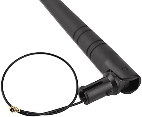 wlaniot 2.4GHz 5dBi Omni WIFI Antenna Aerial Booster Extended Cable 15cm IPX/U.FL Connector 130mm