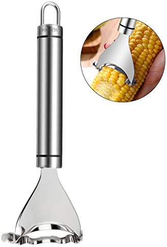 Corn Stripper Cob Peeler Cutter Shaver Cob Remover Corn Mate Companion Kernel Cutter Kitchen Utensils &amp; Gadgets Tool Stainless Steel Silver