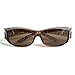 Over Glasses Sunglasses - Polarized Fitover Sunglasses with 100% UV Protection - By Pointed Designs- Style 1 (Leopard)