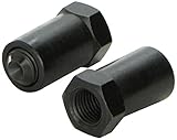 Rocker Arm Nut, 3/8-24 in Thread, Steel, Black