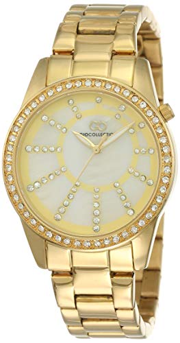 Gio Collection Analog Gold Dial Women's Watch - G2001-22