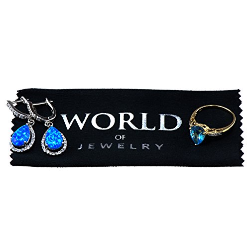 Worldjewelry Silverware Jewelry Care Cleaning & Polishing Black Cloth, Chemicals-Free