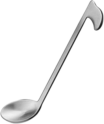 Amazon De Musical Note Edelstahl Kaffee Loffel Metall Schopfloffel Dessert Honig Loffel Lang Griff Tee Loffel Fur Tasse Kuche Werkzeuge Kurz Silber