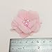 Chenkou Craft Pack of 12pcs Chiffon Flowers Ribbon Bows W/Beads 2-3/8