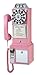 Crosley CR56-PI 1950's Payphone with Push Button Technology, Pink