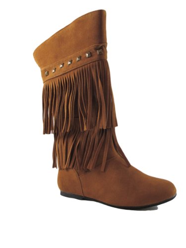 2 layer fringe boots