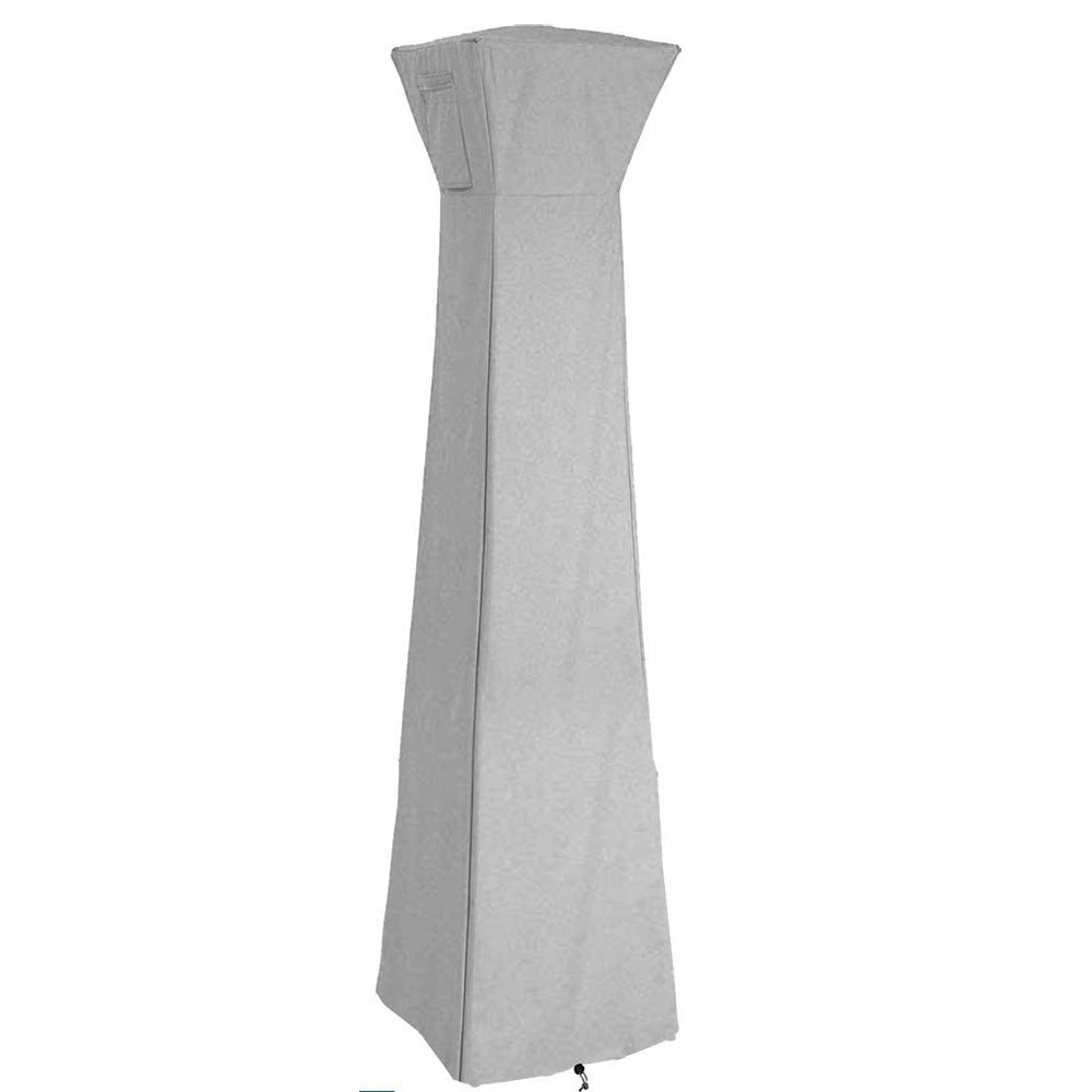 VKTY Outdoor Heater Cover, Patio Heater Cover Waterproof, Heater Cover Protectors, Oxford Fabric Dust Proof Pyramid Heater Cover, Heavy Duty Protection Heat Cover for Outside Pyramid Heater (Grey)