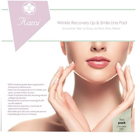 Kami Pad Anti-Wrinkle Filler for Upper Lip & Smile Line - 2 Pack Beauty Mask for Lifting and Hydrating Skin Upper Lip & Smile Line - Antiwrinkle & Antiaging Skincare & Repair for Lip & Smile (2 Pack)