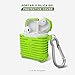 AirPods Case, MeanLove Soft Silicone Case Shock Proof Dust/Dirt Proof Protective Cover and Skin for Apple AirPods Charging Case  (Green)
