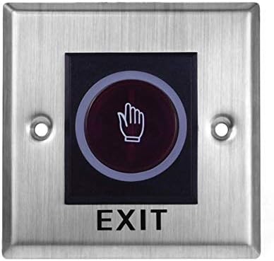 No Touch Sensor Exit Switch Induction Type Inductive Exit Release Button Switch Access Control DC12V with LED Indicator Light