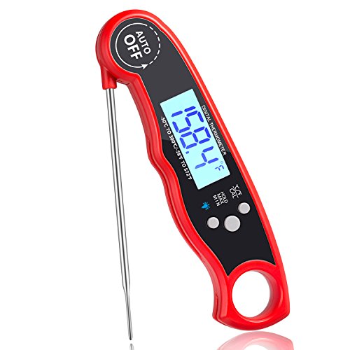 Instant Read Meat Thermometer, Balight Cooking Electric Thermograph Kitchen Food Temperature Gauge Javelin Digital Heat Indicator with Foldable Long Probe Suit for BBQ, Turkey, Cake - FDA Certificated Instant Read Meat Thermometer, Balight Cooking Electric Thermograph Kitchen Food Temperature Gauge Javelin Digital Heat Indicator with Foldable Long Probe Suit for BBQ, Turkey, Cake - FDA Certificated