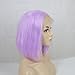ZHANGXIUZHU WIG 10inch Fashion Light Purple Bob Hair Synthetic Hair Lace Front Wig For Women 150% Density