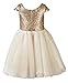 Princhar Sequin Tulle Short Girl Dress Little Girls Wedding Party Toddler Dresses