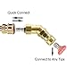 Tool Daily Quick Connecting Pivoting Coupler for Pressure Washer Nozzle, Cleaning Hard to Reach Areas, 3600 PSI 1/4” Plug, 360 Degree Rotation